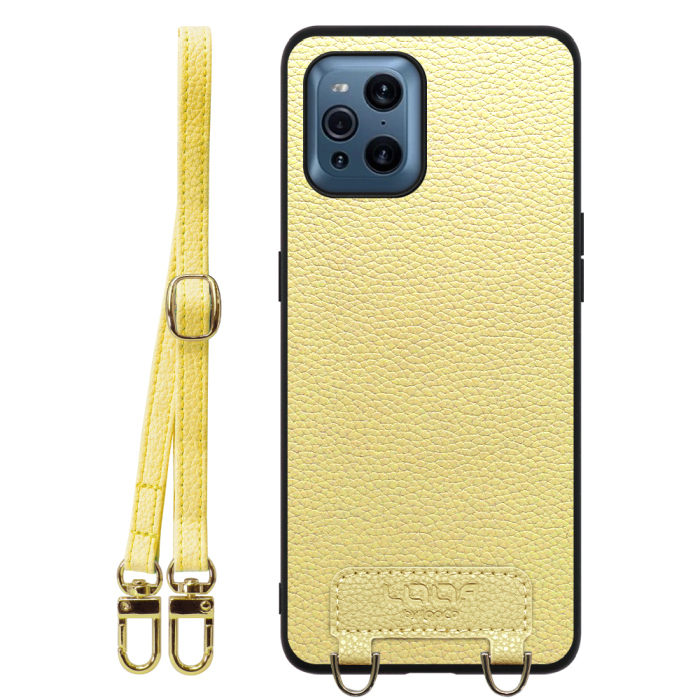 [ LOOF LUXURY-SHELL SHOULDER ] OPPO Find X3 Pro OPG03 findx3pro x3pro findx3 ショルダーストラップ付き シンプルでスマート 本革 シェル型ケース ショルダー ストラップ スマホショルダー [ OPPO Find X3 Pro ]