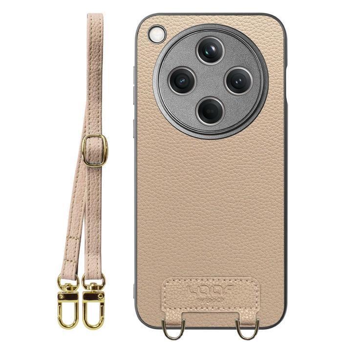 [ LOOF LUXURY-SHELL SHOULDER ] OPPO Find X8 CPH2651 ショルダーストラップ付き シンプルでスマート 本革 シェル型ケース ショルダー ストラップ スマホショルダー [ OPPO Find X8 ]