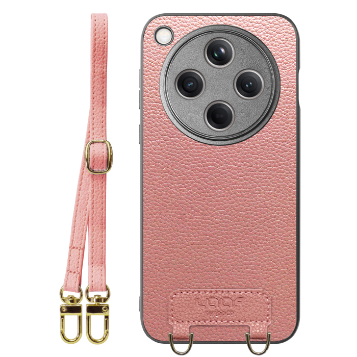 [ LOOF LUXURY-SHELL SHOULDER ] OPPO Find X8 CPH2651 ショルダーストラップ付き シンプルでスマート 本革 シェル型ケース ショルダー ストラップ スマホショルダー [ OPPO Find X8 ]