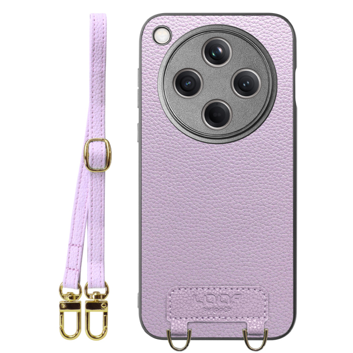[ LOOF LUXURY-SHELL SHOULDER ] OPPO Find X8 CPH2651 ショルダーストラップ付き シンプルでスマート 本革 シェル型ケース ショルダー ストラップ スマホショルダー [ OPPO Find X8 ]
