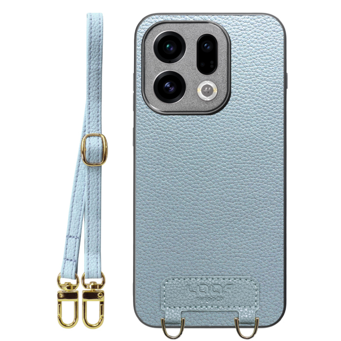 [ LOOF LUXURY-SHELL SHOULDER ] OPPO Find X9 OPG07 CPH2797 ショルダーストラップ付き シンプルでスマート 本革 シェル型ケース ショルダー ストラップ スマホショルダー [ OPPO Find X9 ]