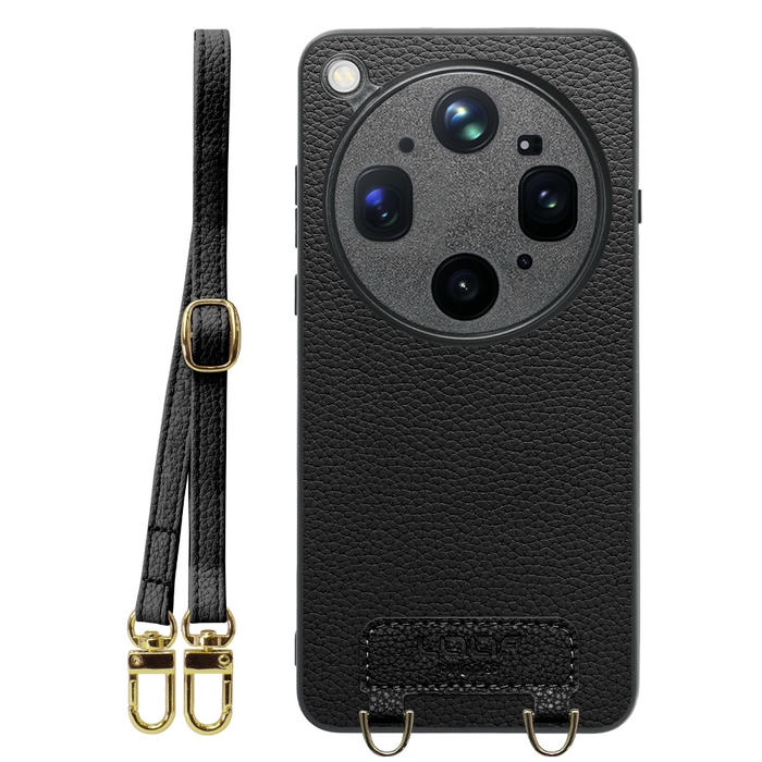 [ LOOF LUXURY-SHELL SHOULDER ] OPPO Find X9 Ultra CPH2841  ショルダーストラップ付き シンプルでスマート 本革 シェル型ケース ショルダー ストラップ スマホショルダー [ OPPO Find X9 Ultra ]