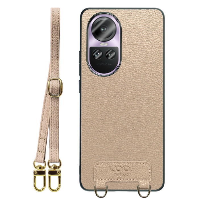 [ LOOF LUXURY-SHELL SHOULDER ] OPPO Reno10 Pro 5G Reno10 Pro 10Pro ショルダーストラップ付き シンプルでスマート 本革 シェル型ケース ショルダー ストラップ スマホショルダー [ OPPO Reno10 Pro 5G ]