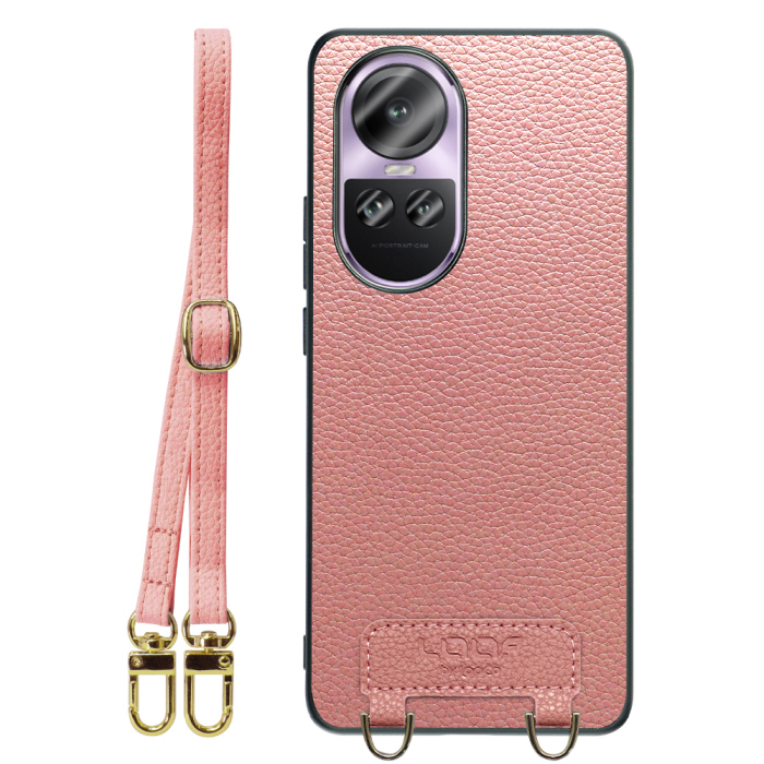 [ LOOF LUXURY-SHELL SHOULDER ] OPPO Reno10 Pro 5G Reno10 Pro 10Pro ショルダーストラップ付き シンプルでスマート 本革 シェル型ケース ショルダー ストラップ スマホショルダー [ OPPO Reno10 Pro 5G ]