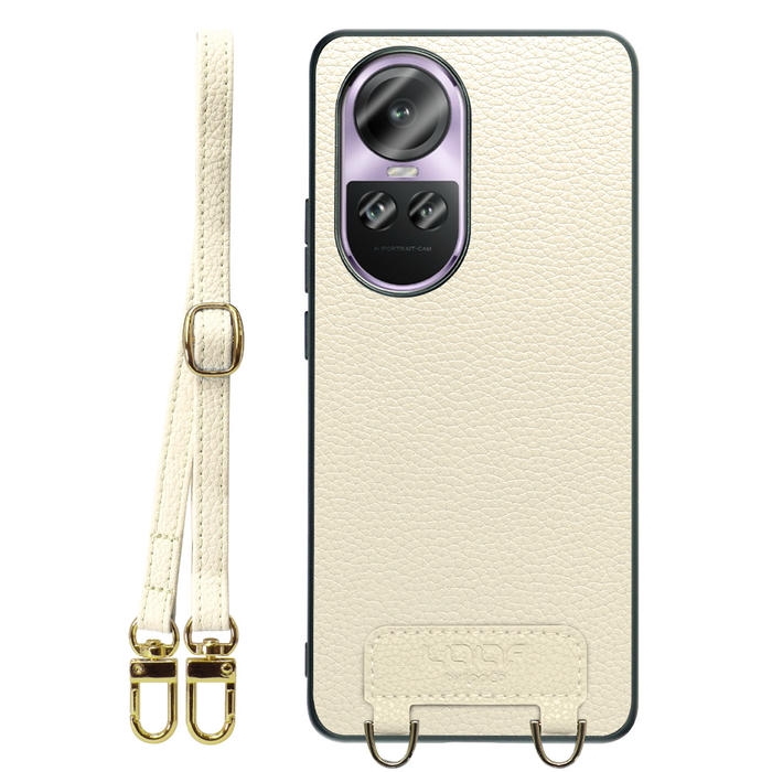 [ LOOF LUXURY-SHELL SHOULDER ] OPPO Reno10 Pro 5G Reno10 Pro 10Pro ショルダーストラップ付き シンプルでスマート 本革 シェル型ケース ショルダー ストラップ スマホショルダー [ OPPO Reno10 Pro 5G ]