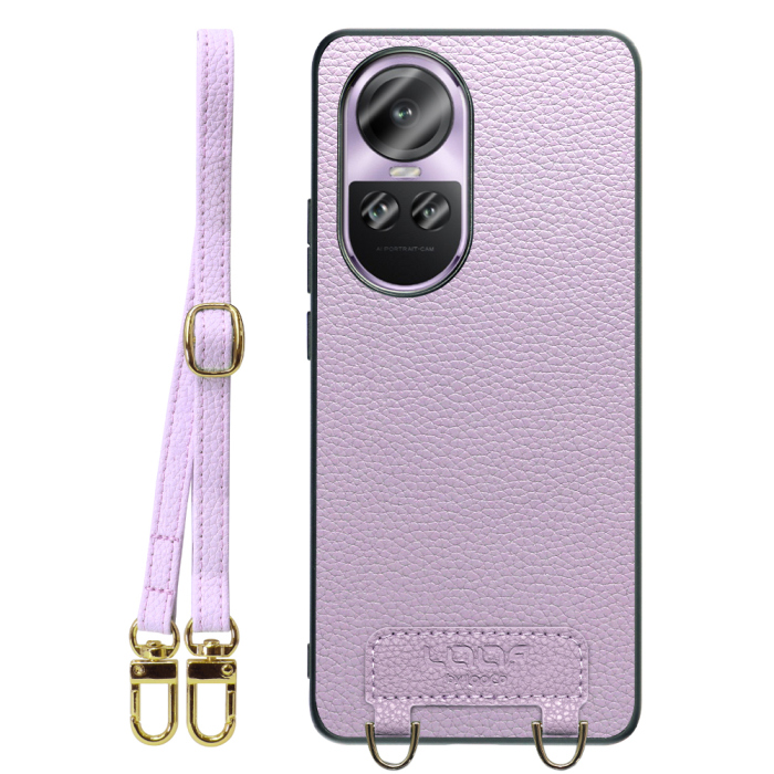 [ LOOF LUXURY-SHELL SHOULDER ] OPPO Reno10 Pro 5G Reno10 Pro 10Pro ショルダーストラップ付き シンプルでスマート 本革 シェル型ケース ショルダー ストラップ スマホショルダー [ OPPO Reno10 Pro 5G ]