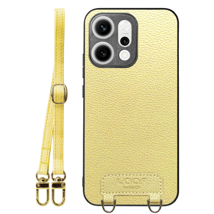 [ LOOF LUXURY-SHELL SHOULDER ] OPPO Reno14 5G  ショルダーストラップ付き シンプルでスマート 本革 シェル型ケース ショルダー ストラップ スマホショルダー [ OPPO Reno14 5G ]