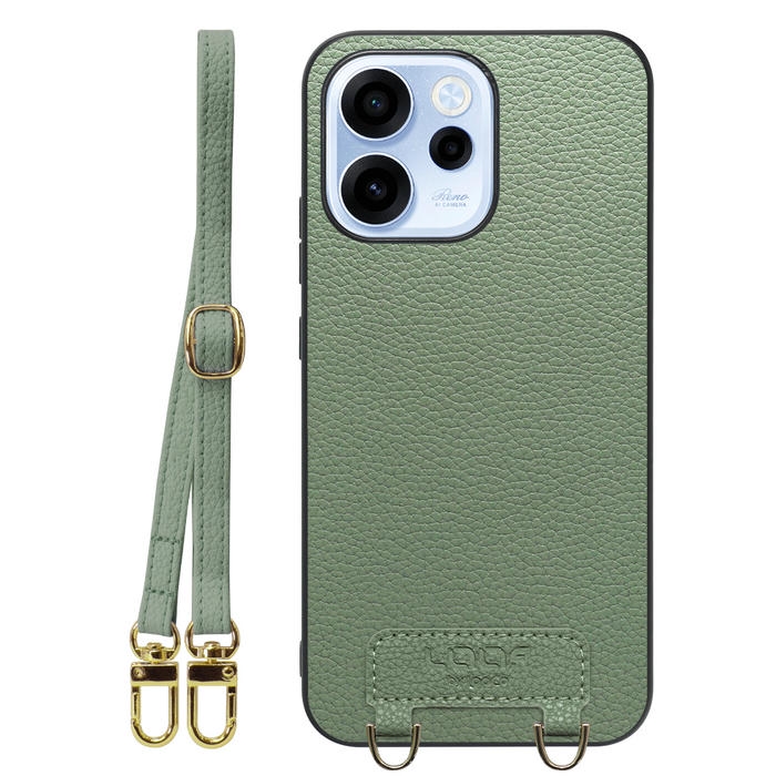 [ LOOF LUXURY-SHELL SHOULDER ] OPPO Reno15 A CPH2801 A601OP ショルダーストラップ付き シンプルでスマート 本革 シェル型ケース ショルダー ストラップ スマホショルダー [ OPPO Reno15 A ]