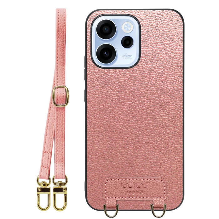 [ LOOF LUXURY-SHELL SHOULDER ] OPPO Reno15 A CPH2801 A601OP ショルダーストラップ付き シンプルでスマート 本革 シェル型ケース ショルダー ストラップ スマホショルダー [ OPPO Reno15 A ]