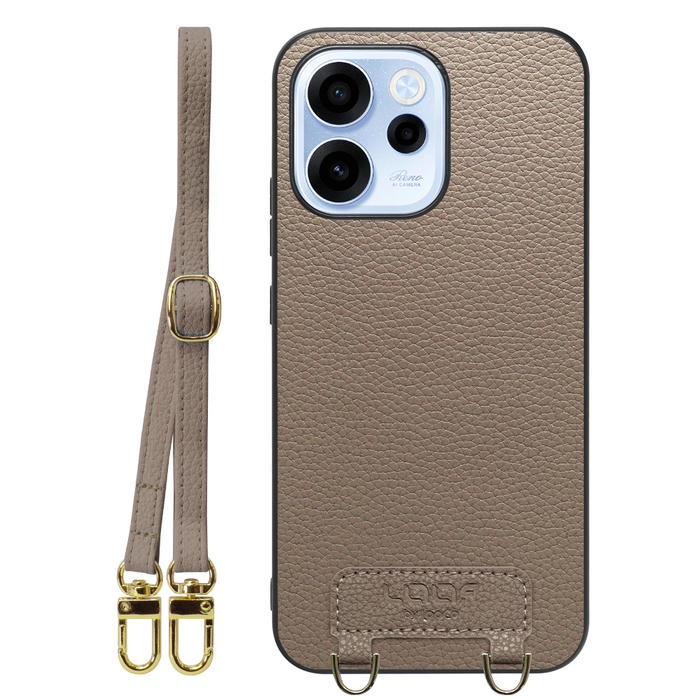 [ LOOF LUXURY-SHELL SHOULDER ] OPPO Reno15 A CPH2801 A601OP ショルダーストラップ付き シンプルでスマート 本革 シェル型ケース ショルダー ストラップ スマホショルダー [ OPPO Reno15 A ]