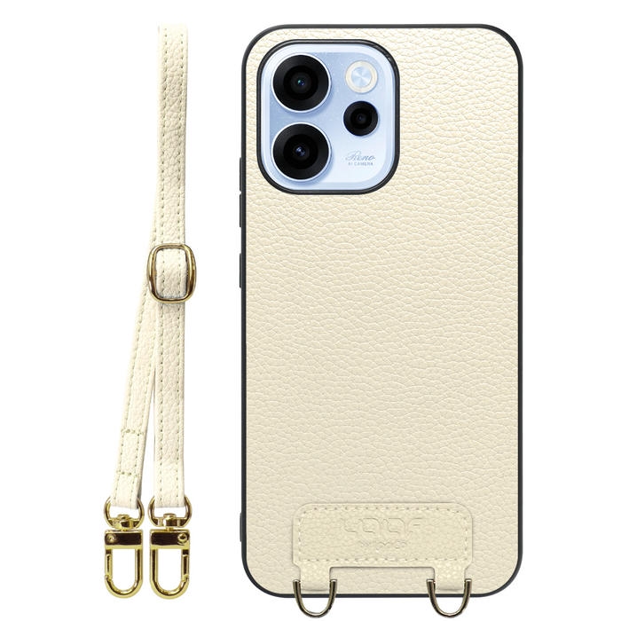 [ LOOF LUXURY-SHELL SHOULDER ] OPPO Reno15 A CPH2801 A601OP ショルダーストラップ付き シンプルでスマート 本革 シェル型ケース ショルダー ストラップ スマホショルダー [ OPPO Reno15 A ]
