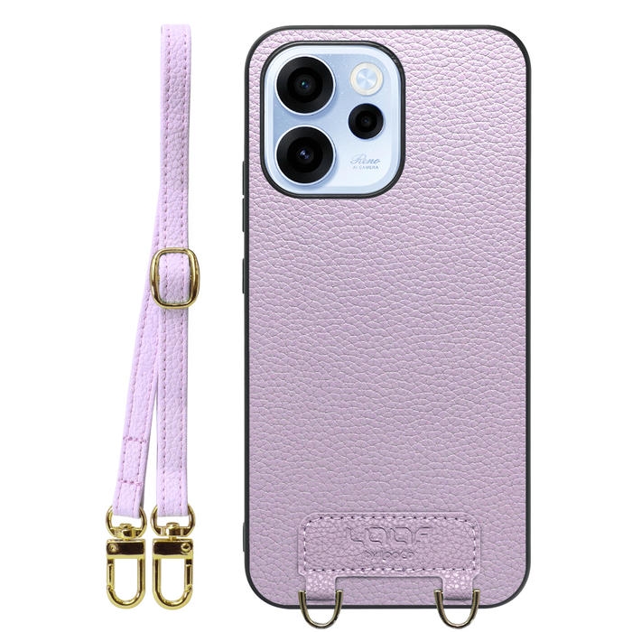 [ LOOF LUXURY-SHELL SHOULDER ] OPPO Reno15 A CPH2801 A601OP ショルダーストラップ付き シンプルでスマート 本革 シェル型ケース ショルダー ストラップ スマホショルダー [ OPPO Reno15 A ]
