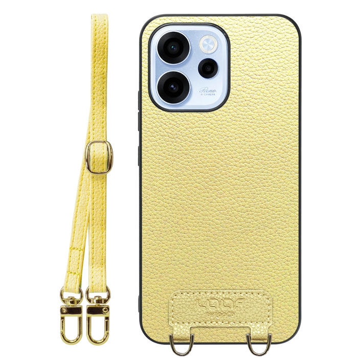 [ LOOF LUXURY-SHELL SHOULDER ] OPPO Reno15 A CPH2801 A601OP ショルダーストラップ付き シンプルでスマート 本革 シェル型ケース ショルダー ストラップ スマホショルダー [ OPPO Reno15 A ]