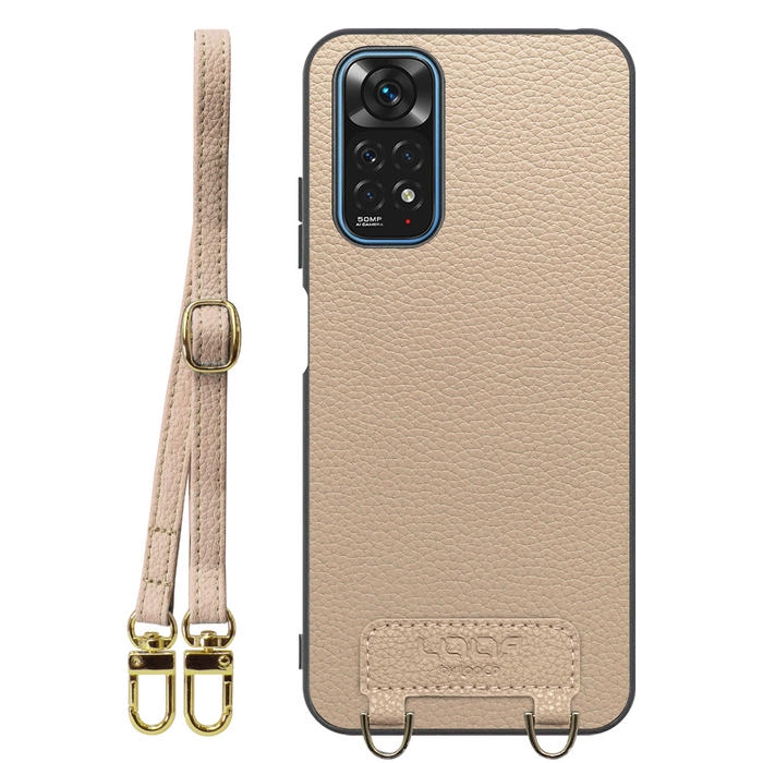 [ LOOF LUXURY-SHELL SHOULDER ] Xiaomi Redmi Note 11 redminote11 note11 ショルダーストラップ付き シンプルでスマート 本革 シェル型ケース ショルダー ストラップ スマホショルダー [ Redmi Note 11 ]