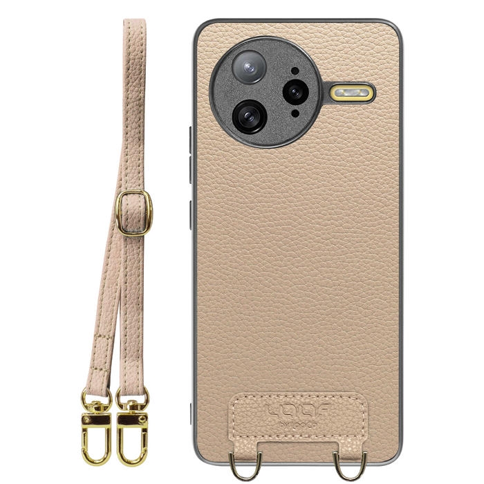 [ LOOF LUXURY-SHELL SHOULDER ] POCO F7 Ultra Xiaomi シャオミ ショルダーストラップ付き シンプルでスマート 本革 シェル型ケース ショルダー ストラップ スマホショルダー [ POCO F7 Ultra ]