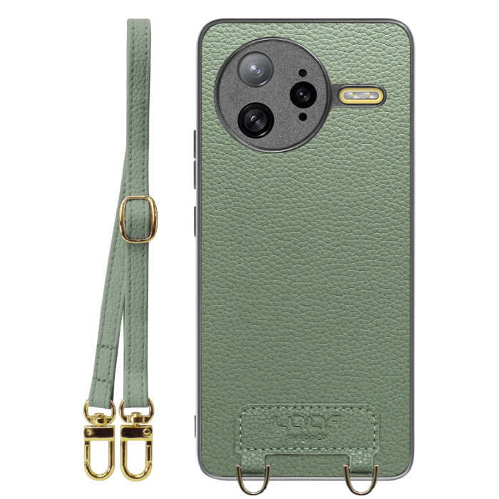 [ LOOF LUXURY-SHELL SHOULDER ] POCO F7 Ultra Xiaomi シャオミ ショルダーストラップ付き シンプルでスマート 本革 シェル型ケース ショルダー ストラップ スマホショルダー [ POCO F7 Ultra ]