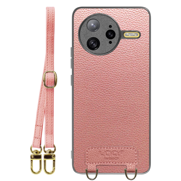 [ LOOF LUXURY-SHELL SHOULDER ] POCO F7 Ultra Xiaomi シャオミ ショルダーストラップ付き シンプルでスマート 本革 シェル型ケース ショルダー ストラップ スマホショルダー [ POCO F7 Ultra ]