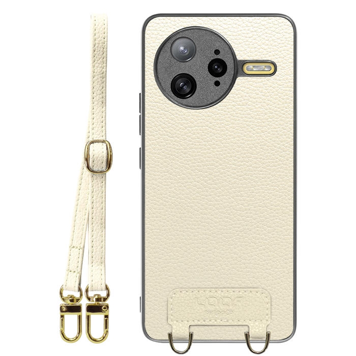 [ LOOF LUXURY-SHELL SHOULDER ] POCO F7 Ultra Xiaomi シャオミ ショルダーストラップ付き シンプルでスマート 本革 シェル型ケース ショルダー ストラップ スマホショルダー [ POCO F7 Ultra ]