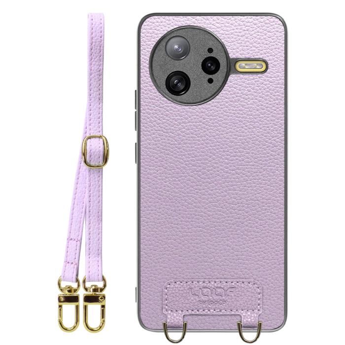 [ LOOF LUXURY-SHELL SHOULDER ] POCO F7 Ultra Xiaomi シャオミ ショルダーストラップ付き シンプルでスマート 本革 シェル型ケース ショルダー ストラップ スマホショルダー [ POCO F7 Ultra ]