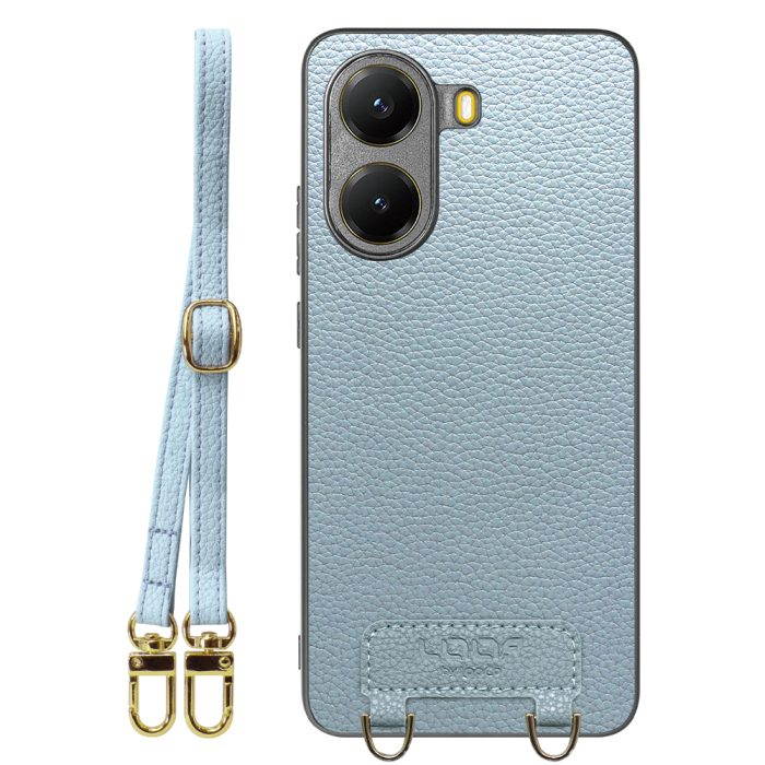 [ LOOF LUXURY-SHELL SHOULDER ] POCO X7 Pro Xiaomi ショルダーストラップ付き シンプルでスマート 本革 シェル型ケース ショルダー ストラップ スマホショルダー [ POCO X7 Pro ]