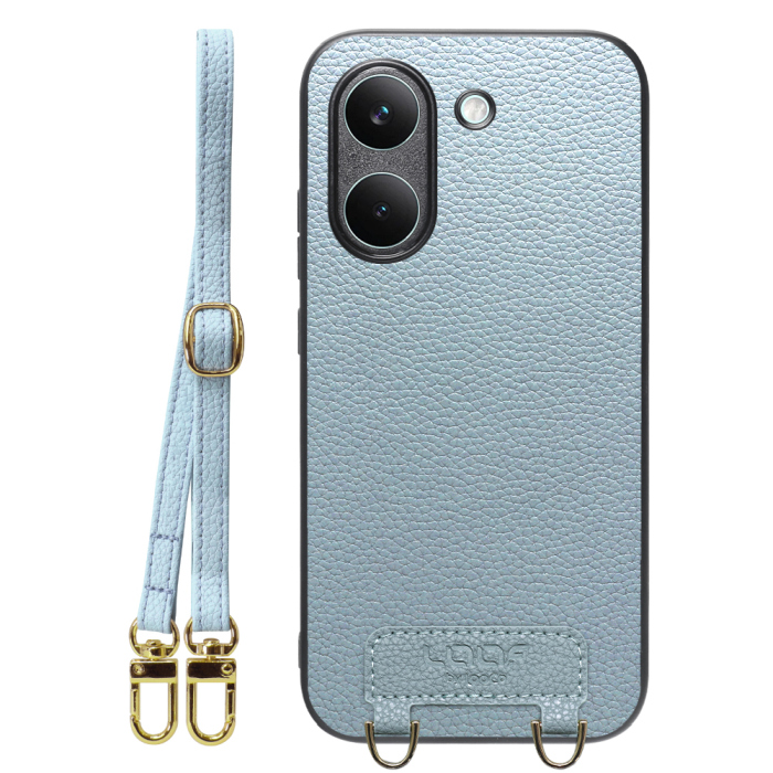 [ LOOF LUXURY-SHELL SHOULDER ] POCO X8 Pro Xiaomi シャオミ ショルダーストラップ付き シンプルでスマート 本革 シェル型ケース ショルダー ストラップ スマホショルダー [ POCO X8 Pro ]