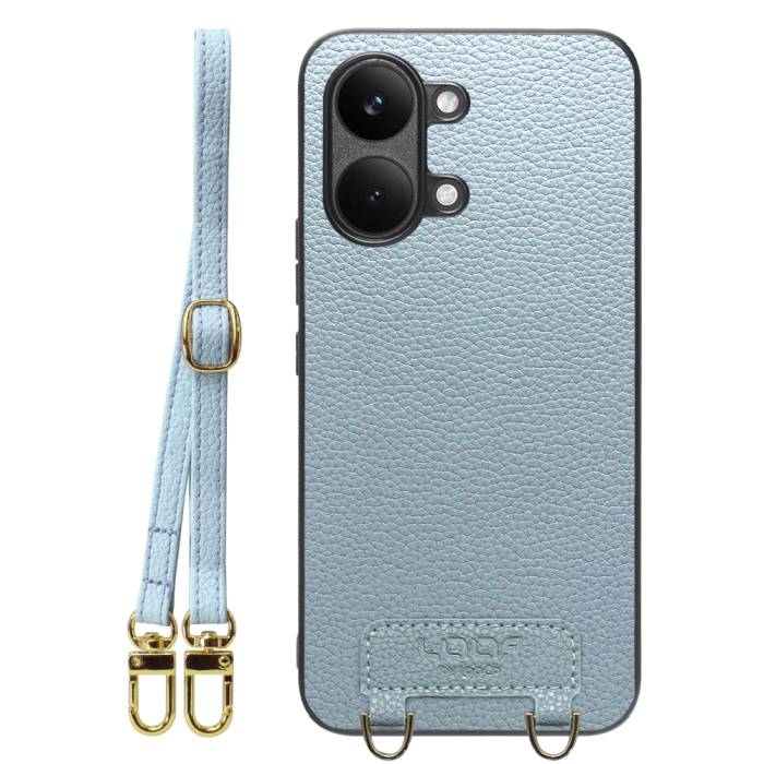 [ LOOF LUXURY-SHELL SHOULDER ] POCO X8 Pro Max Xiaomi シャオミ ショルダーストラップ付き シンプルでスマート 本革 シェル型ケース ショルダー ストラップ スマホショルダー [ POCO X8 Pro Max ]