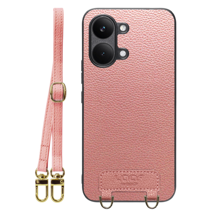 [ LOOF LUXURY-SHELL SHOULDER ] POCO X8 Pro Max Xiaomi シャオミ ショルダーストラップ付き シンプルでスマート 本革 シェル型ケース ショルダー ストラップ スマホショルダー [ POCO X8 Pro Max ]