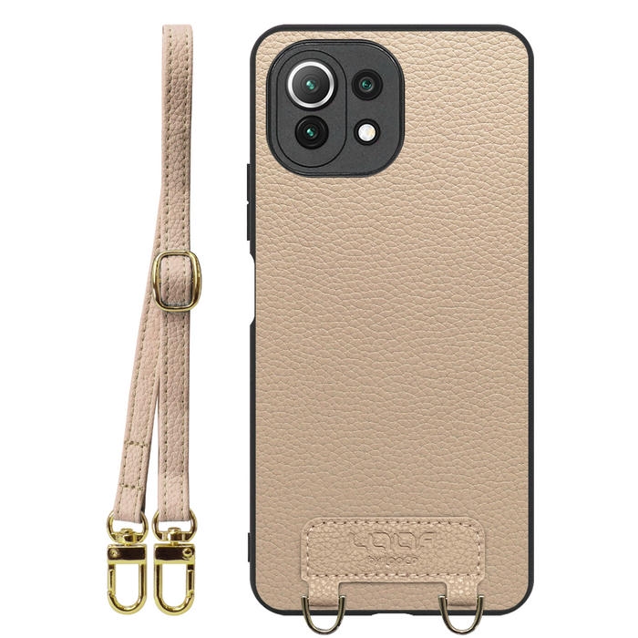 [ LOOF LUXURY-SHELL SHOULDER ] Xiaomi Mi 11 Lite 5G mi11lite5g 11lite ショルダーストラップ付き シンプルでスマート 本革 シェル型ケース ショルダー ストラップ スマホショルダー [ Mi 11 Lite 5G ]