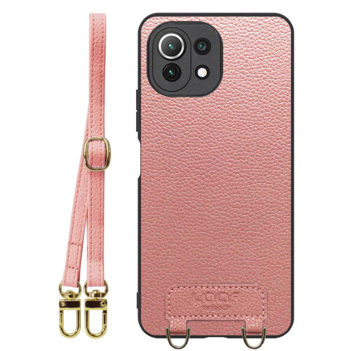 [ LOOF LUXURY-SHELL SHOULDER ] Xiaomi Mi 11 Lite 5G mi11lite5g 11lite ショルダーストラップ付き シンプルでスマート 本革 シェル型ケース ショルダー ストラップ スマホショルダー [ Mi 11 Lite 5G ]
