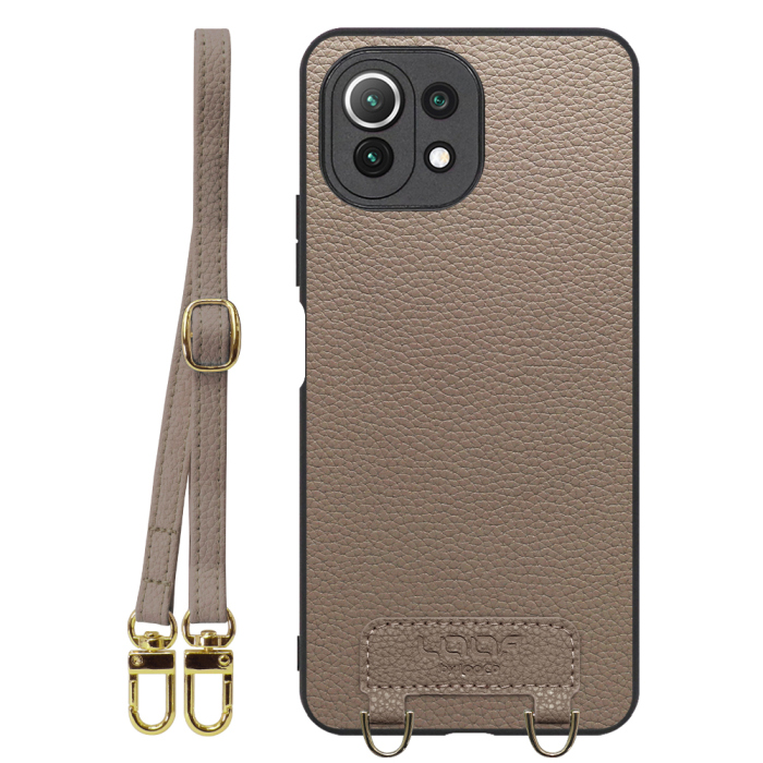 [ LOOF LUXURY-SHELL SHOULDER ] Xiaomi Mi 11 Lite 5G mi11lite5g 11lite ショルダーストラップ付き シンプルでスマート 本革 シェル型ケース ショルダー ストラップ スマホショルダー [ Mi 11 Lite 5G ]