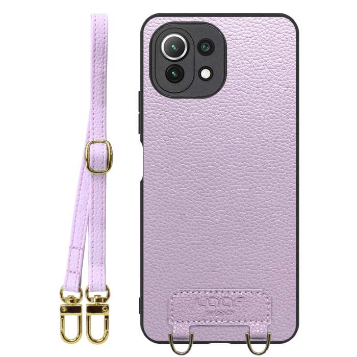 [ LOOF LUXURY-SHELL SHOULDER ] Xiaomi Mi 11 Lite 5G mi11lite5g 11lite ショルダーストラップ付き シンプルでスマート 本革 シェル型ケース ショルダー ストラップ スマホショルダー [ Mi 11 Lite 5G ]