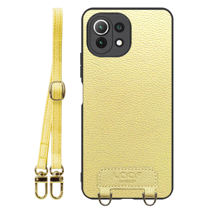 [ LOOF LUXURY-SHELL SHOULDER ] Xiaomi Mi 11 Lite 5G mi11lite5g 11lite ショルダーストラップ付き シンプルでスマート 本革 シェル型ケース ショルダー ストラップ スマホショルダー [ Mi 11 Lite 5G ]