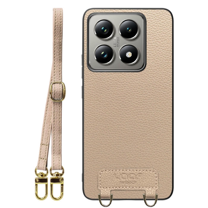 [ LOOF LUXURY-SHELL SHOULDER ] Xiaomi 14T Pro  14TPro ショルダーストラップ付き シンプルでスマート 本革 シェル型ケース ショルダー ストラップ スマホショルダー [ Xiaomi 14T Pro  ]