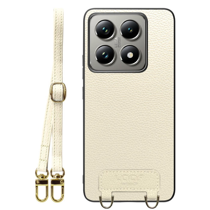[ LOOF LUXURY-SHELL SHOULDER ] Xiaomi 14T Pro  14TPro ショルダーストラップ付き シンプルでスマート 本革 シェル型ケース ショルダー ストラップ スマホショルダー [ Xiaomi 14T Pro  ]