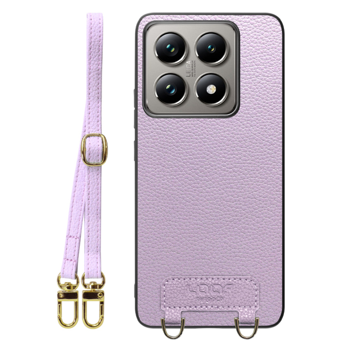 [ LOOF LUXURY-SHELL SHOULDER ] Xiaomi 14T Pro  14TPro ショルダーストラップ付き シンプルでスマート 本革 シェル型ケース ショルダー ストラップ スマホショルダー [ Xiaomi 14T Pro  ]