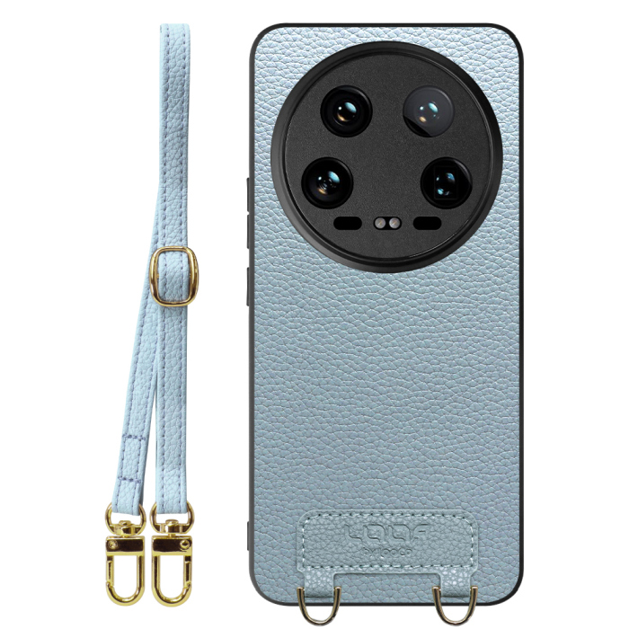 [ LOOF LUXURY-SHELL SHOULDER ] Xiaomi 14 Ultra  ショルダーストラップ付き シンプルでスマート 本革 シェル型ケース ショルダー ストラップ スマホショルダー [ Xiaomi 14 Ultra ]