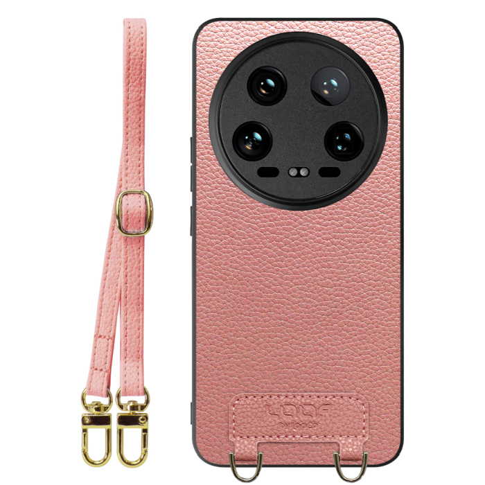 [ LOOF LUXURY-SHELL SHOULDER ] Xiaomi 14 Ultra  ショルダーストラップ付き シンプルでスマート 本革 シェル型ケース ショルダー ストラップ スマホショルダー [ Xiaomi 14 Ultra ]