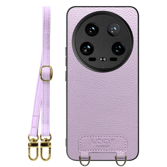 [ LOOF LUXURY-SHELL SHOULDER ] Xiaomi 14 Ultra  ショルダーストラップ付き シンプルでスマート 本革 シェル型ケース ショルダー ストラップ スマホショルダー [ Xiaomi 14 Ultra ]