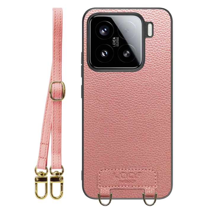 [ LOOF LUXURY-SHELL SHOULDER ] Xiaomi 15 シャオミ ショルダーストラップ付き シンプルでスマート 本革 シェル型ケース ショルダー ストラップ スマホショルダー [ Xiaomi 15 ]