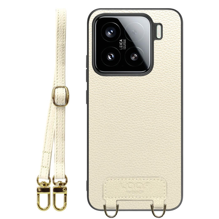 [ LOOF LUXURY-SHELL SHOULDER ] Xiaomi 15 シャオミ ショルダーストラップ付き シンプルでスマート 本革 シェル型ケース ショルダー ストラップ スマホショルダー [ Xiaomi 15 ]