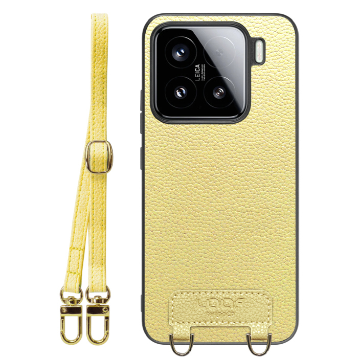 [ LOOF LUXURY-SHELL SHOULDER ] Xiaomi 15 シャオミ ショルダーストラップ付き シンプルでスマート 本革 シェル型ケース ショルダー ストラップ スマホショルダー [ Xiaomi 15 ]