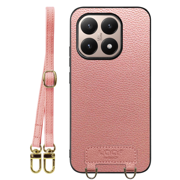 [ LOOF LUXURY-SHELL SHOULDER ] Xiaomi 15T シャオミ 15T ショルダーストラップ付き シンプルでスマート 本革 シェル型ケース ショルダー ストラップ スマホショルダー [ Xiaomi 15T ]