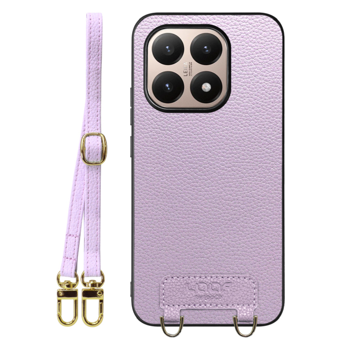 [ LOOF LUXURY-SHELL SHOULDER ] Xiaomi 15T シャオミ 15T ショルダーストラップ付き シンプルでスマート 本革 シェル型ケース ショルダー ストラップ スマホショルダー [ Xiaomi 15T ]