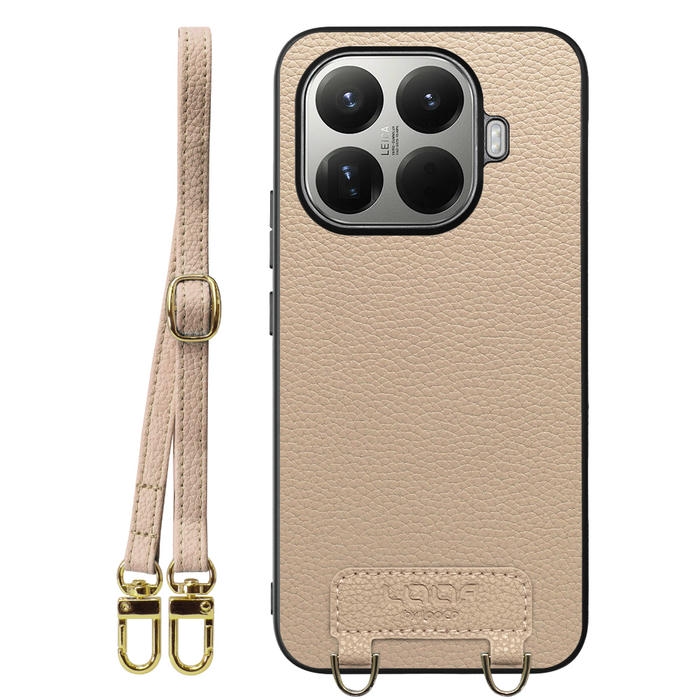 [ LOOF LUXURY-SHELL SHOULDER ] Xiaomi 15T Pro シャオミ 15T Pro ショルダーストラップ付き シンプルでスマート 本革 シェル型ケース ショルダー ストラップ スマホショルダー [ Xiaomi 15T Pro ]