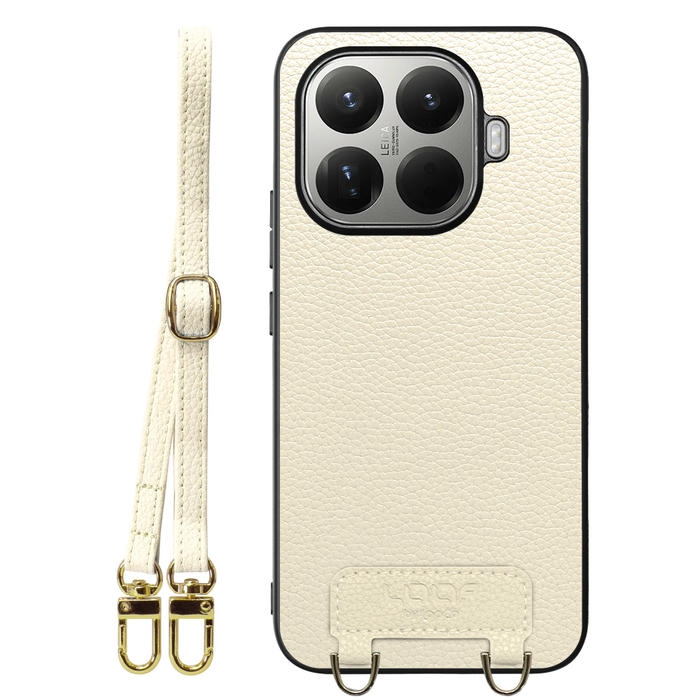 [ LOOF LUXURY-SHELL SHOULDER ] Xiaomi 15T Pro シャオミ 15T Pro ショルダーストラップ付き シンプルでスマート 本革 シェル型ケース ショルダー ストラップ スマホショルダー [ Xiaomi 15T Pro ]