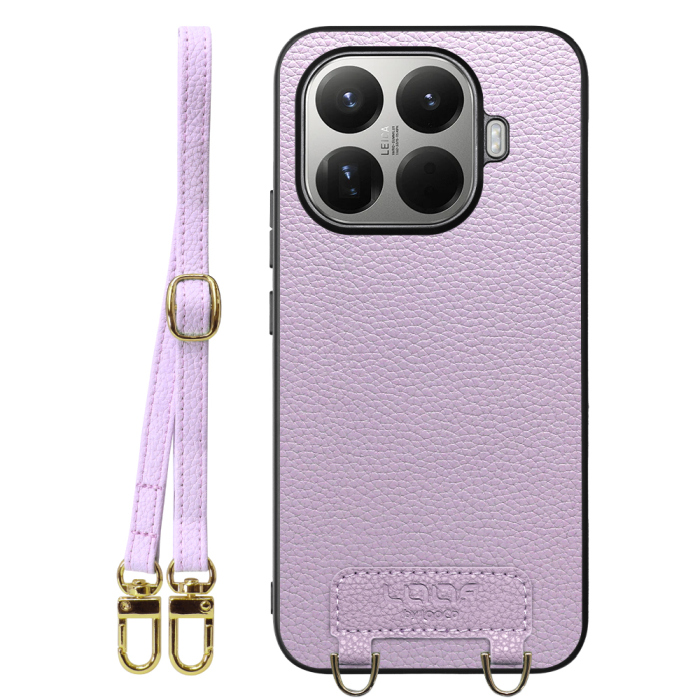 [ LOOF LUXURY-SHELL SHOULDER ] Xiaomi 15T Pro シャオミ 15T Pro ショルダーストラップ付き シンプルでスマート 本革 シェル型ケース ショルダー ストラップ スマホショルダー [ Xiaomi 15T Pro ]