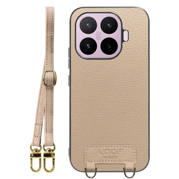[ LOOF LUXURY-SHELL SHOULDER ] Xiaomi 17T シャオミ ショルダーストラップ付き シンプルでスマート 本革 シェル型ケース ショルダー ストラップ スマホショルダー [ Xiaomi 17T ]