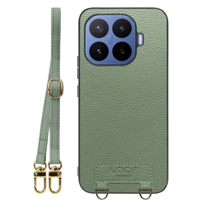 [ LOOF LUXURY-SHELL SHOULDER ] Xiaomi 17T Pro シャオミ ショルダーストラップ付き シンプルでスマート 本革 シェル型ケース ショルダー ストラップ スマホショルダー [ Xiaomi 17T Pro ]