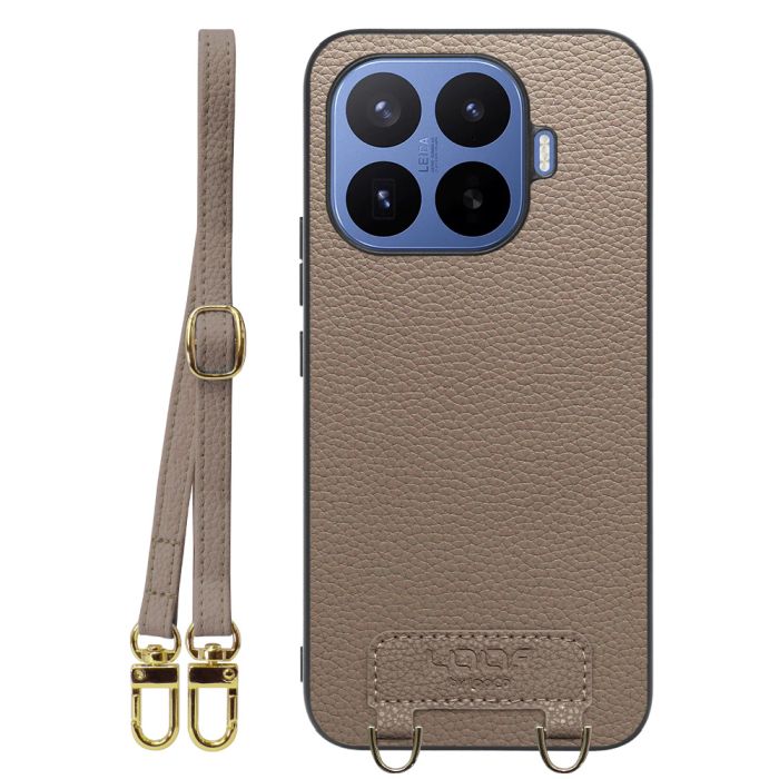[ LOOF LUXURY-SHELL SHOULDER ] Xiaomi 17T Pro シャオミ ショルダーストラップ付き シンプルでスマート 本革 シェル型ケース ショルダー ストラップ スマホショルダー [ Xiaomi 17T Pro ]