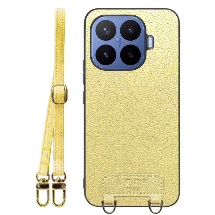 [ LOOF LUXURY-SHELL SHOULDER ] Xiaomi 17T Pro シャオミ ショルダーストラップ付き シンプルでスマート 本革 シェル型ケース ショルダー ストラップ スマホショルダー [ Xiaomi 17T Pro ]